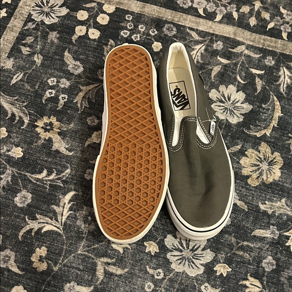 NWOT Vans Charcoal Slip-On Sneakers - Picture 3 of 5